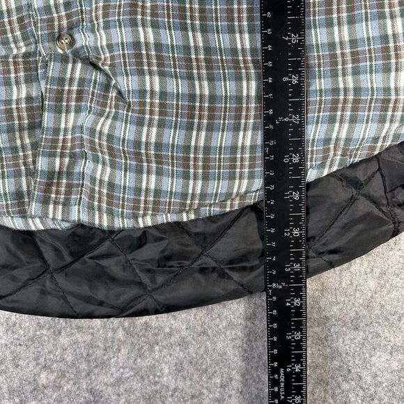 Grit Iron Workwear Fleece Lined Flannel Shirt Mens 2XL Button Up Jacket Plaid - Picture 3 of 8